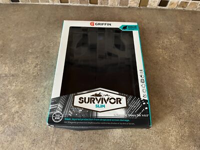 GRIFFIN SURVIVOR SLIM CASE FOR 2015 GALAXY TAB A 8.0 BLACK C7-3