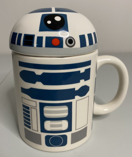 Taza de café de cerámica cubierta Disney Star Wars R2-D2 11 oz cúpula superior 6" - Imagen 1 de 13