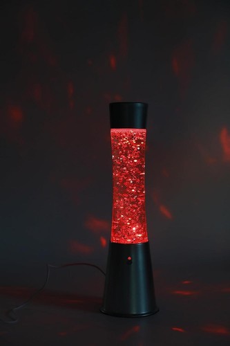I-TOTAL - farbwechselnde LED-Lavalampe mit Glitzer, transparente Flüssigkeit - Bild 2 von 6