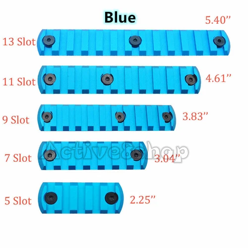 9 Color Key Mod Picatinny Rail Section System Aluminum Anodized Rifle Hunting - Picture 17 of 31