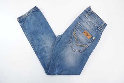 Cipo & Baxx C-838 Herren Jeans Hose W30 L32 30/32 blau stonewashed distressed