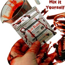 Half  Pint of Fake Blood. Mix-it-Yourself for Stage & Film. Mouth Safe Filmblood