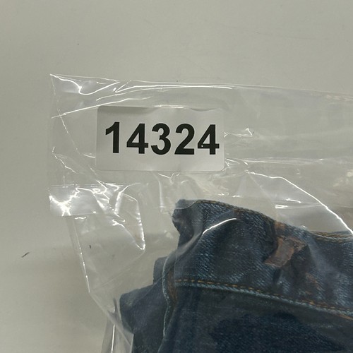 Pantalones de mezclilla Marc Jacobs con ribete para hombre 34x34 azul pierna recta botón mosca medidas 34x33 - Imagen 14 de 14