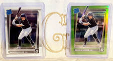 Andrew Vaughn, White Sox/Brewers, 2021 Donruss Optic Lime Green & Base RC 🇬