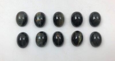 BLAUE TIGERAUGE CABOCHONS (16 x 12 MM) ~ HOCHWERTIG ~ ZWEI ODER ZEHN KAUFEN ~ UK-VERKÄUFER