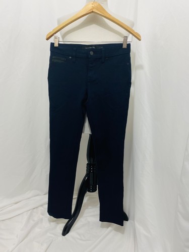 Women's 2 X 28 Pants Calvin Klein Jean's Dark Blue Skinny Leg 2 Pocket - Picture 2 of 6