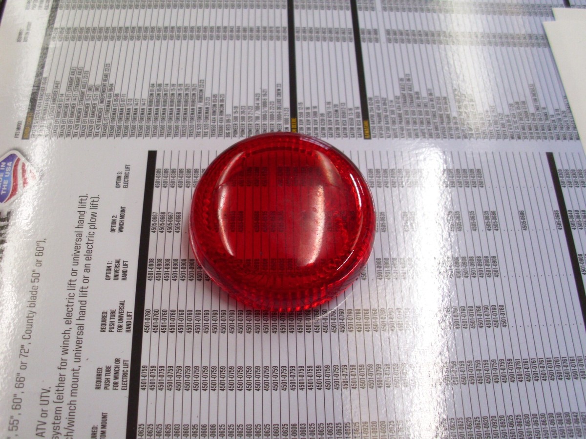 OEM Harley-Davidson Bullet RED Turn Signal Lens 68559-07, NEW M/C  