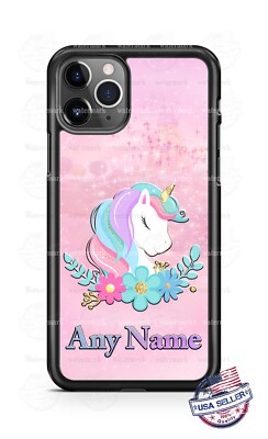Floral Unicorn Castle Personalized Phone Case for iPhone Samsung Google Moto