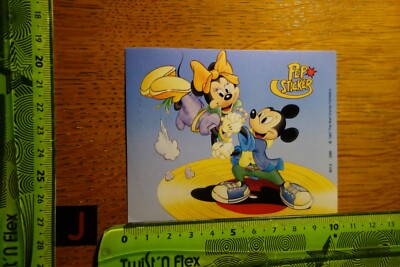 Alter Aufkleber Bühne Kino Video Film Comic WALT DISNEY PEP Sticker 1987