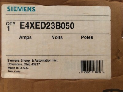 Siemens ED6SS4  STAINLESS STEEL 4X CIRCUIT BREAKER ENCLOSURE NEW IN BOX!