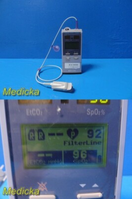 Nellcor Puritan Bennet N-85 Handheld Microcap Capnograph / Pulseoximeter~ 34454