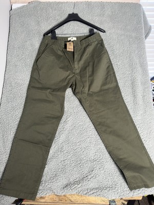 Amazon Essentials Men's Tapered-Fit Cotton Elasticated Waist Chino Pant Olive 28