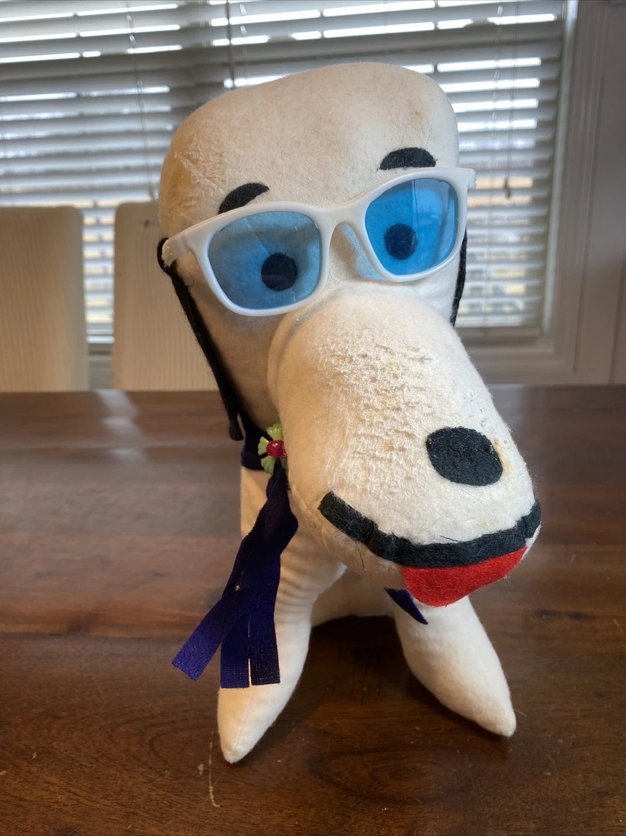 Vintage 1960's Snoopy Like Dog 12” Plush W Sunglasses! Carnival Prize RARE!  HTF | eBay