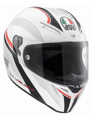 CASCO AGV GT VELOCE ASPIDE BLANCO/NEGRO/ROJO