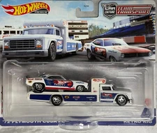 2021 Hot Wheels Team Transport # 46,'72 Plymouth Cuda FC,Retro Rig,Free Shipping