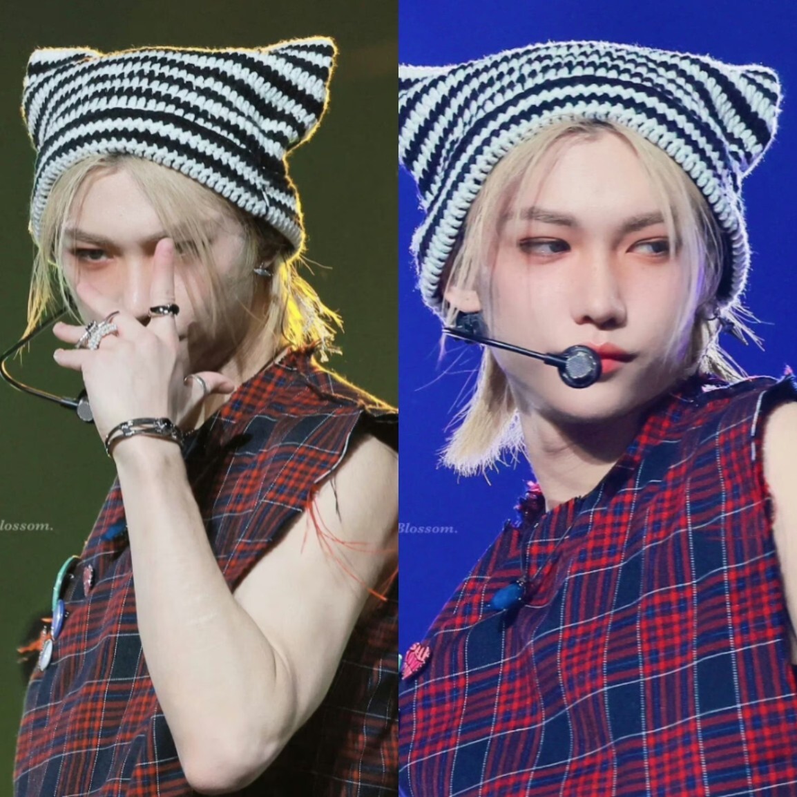 KPOP STRAY KIDS Felix's Beanie with Cat Ears, Brand New Hat