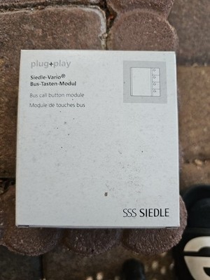 Siedle BTM 650-04 Klingelmodul Klingeltaster Silber-Metallic GEPRÜFT!