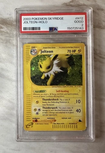 2003 Pokemon Skyridge Jolteon-Holo #H12 PSA 2