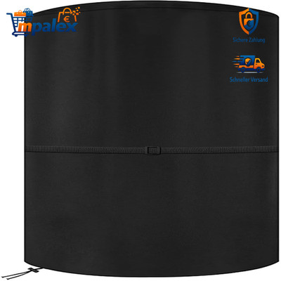 Dokon Wetterschutzhülle Terrassenheizer Heizpilz 228x106cm Oxford Schwarz