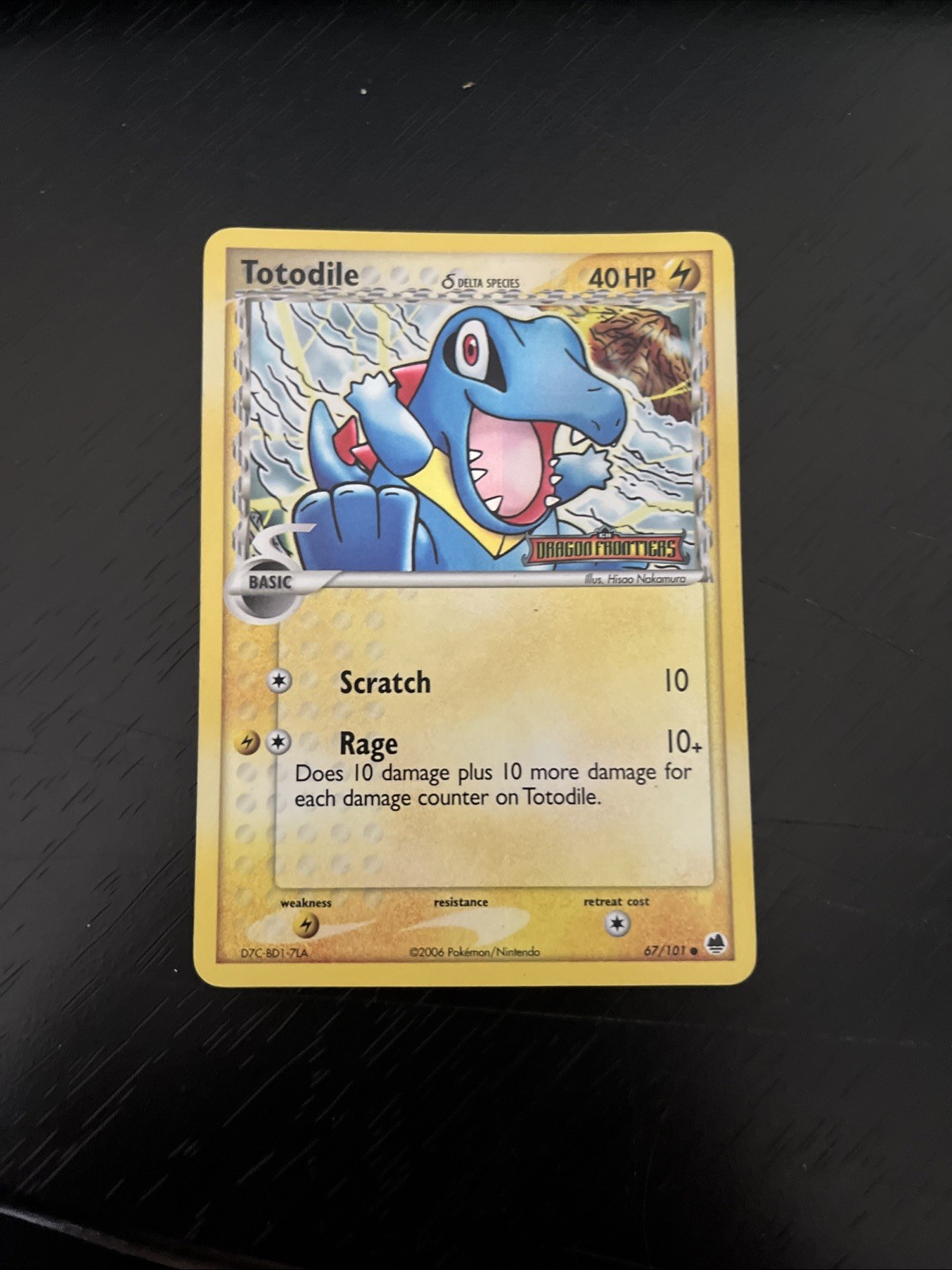 Totodile (Delta Species) 67/101 Dragon Frontiers Reverse Holo