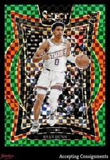 2024-25 Select Green Prizms #100 Ryan Dunn RC ROOKIE 4/5 Suns
