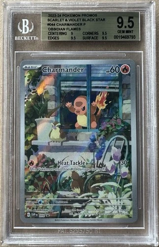 Pokémon Charmander SVPEN 044 Scarlet & Violet Black Star Promo Holo BGS 9.5 2023