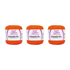 Aunt Lydia's Classic Mercerized Cotton Crochet Thread Size 10 350Yd 3 Ply