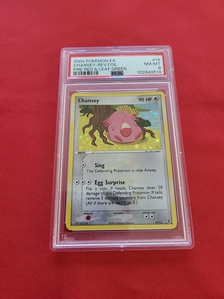 Pokemon: Chansey #19/112 EX Fire Red & Leaf Green Reverse Holo - PSA 8 - C53 - Image 3 of 4