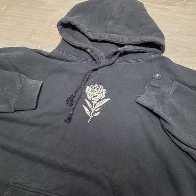 Elevation Worship Graves Into Gardens Hoodie Faded Black Rose Graphic Men s 3XL