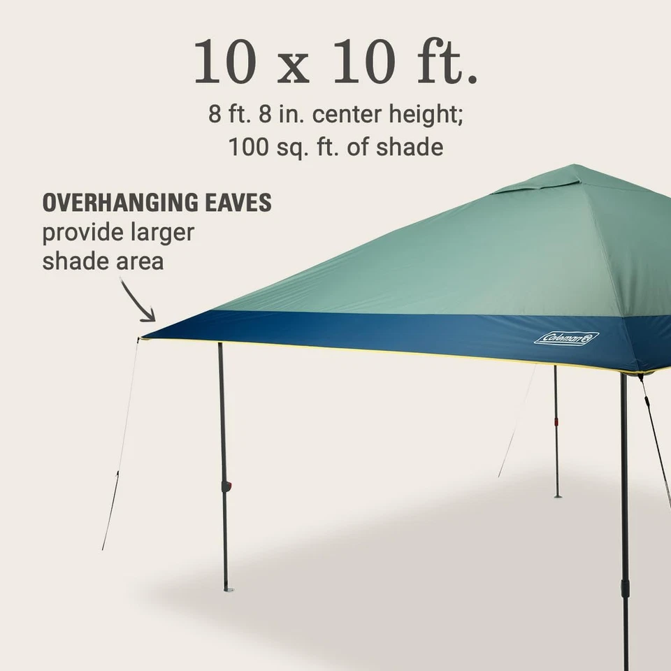 Coleman Oasis Instant Pop-Up Canopy Tent with Side Wall Attachment, Portable She - Image 2 of 4