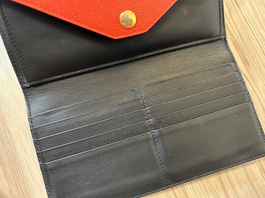 CELINE Long Wallet Trifold Multi-Function Damaged… - image 7