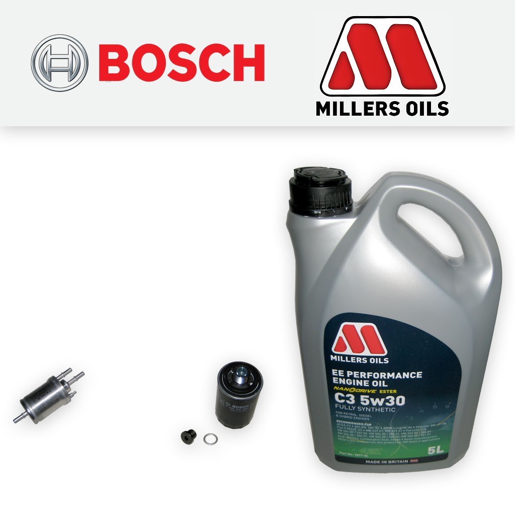 SERVICE KIT for AUDI A3 1.8 TFSI CDAA OIL FUEL FILTERS +EE NANO OIL (2008-2013)