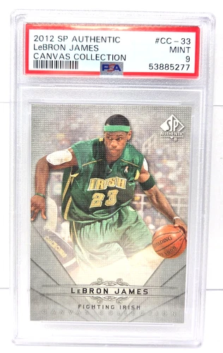 2012 UD SP Authentic Canvas Collection LeBRON JAMES Basketball Card PSA 9 MINT