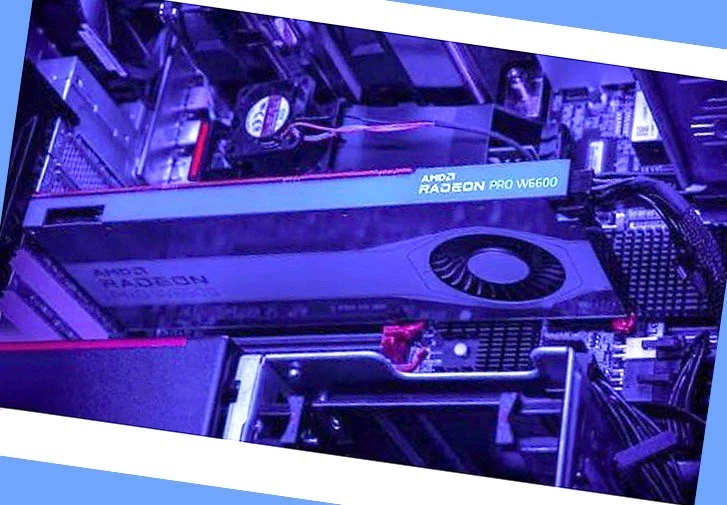 AMD Radeon Pro W6600 Graphic Video Card GPU 8GB GDDR6 - Image 4 of 4