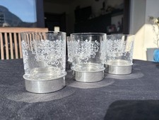 Service 6 Verres à Whisky Cristal & Étains de Paris – Tain l’Hermitage – Vintage