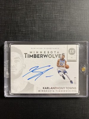 2017-18 Panini Encased Karl Anthony Towns Scripted Signatures Auto /49