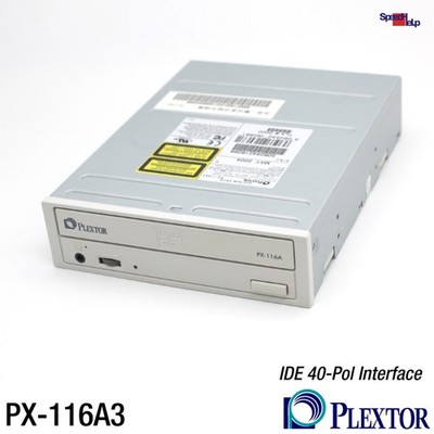 PLEXTOR PX-116A3 DVD-ROM LAUFWERK IDE 40-POL PIN DRIVE CD-ROM 48x 16x OPTICAL
