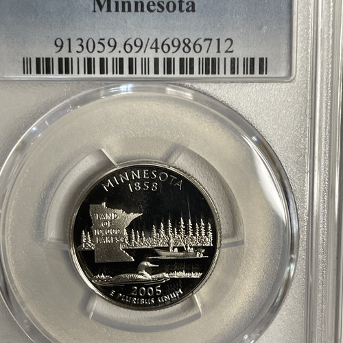 2005-S Clad Minnesota Quarter - PCGS PR69DCAM 25C #46986712 - Picture 3 of 6