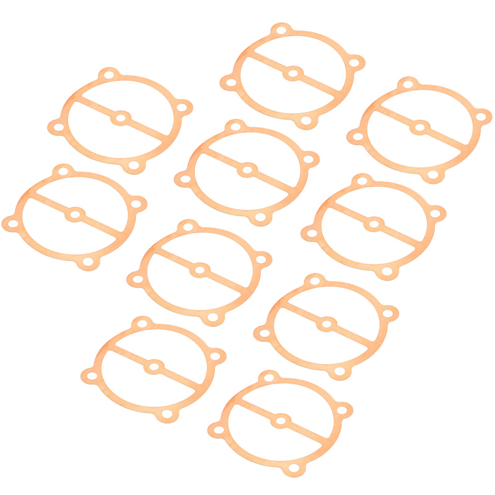⊹10Pcs Air Compressor Gasket 65 5‑Hole Copper Pad Metal Valve Plate 0.25 0.36