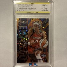 2024 Panini Select En Fuego White Disco #1 Aaliyah Edwards /75 (RC) OCG 9