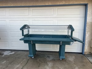 Cambro Portable 6ft Food Salad Bar, Casters, Tray Rails, Sneeze Guard, Sturdy