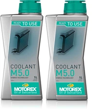 2 Bottles Motorex M5.0 Coolant KTM 2015 and prior Ready to Use 1L