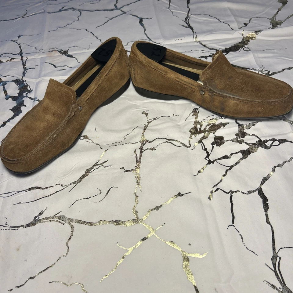 Мокасины мужские Hush Puppies размер 8,5 замшевые черные этикетка б/у состояние товара - Изображение 4 из 4