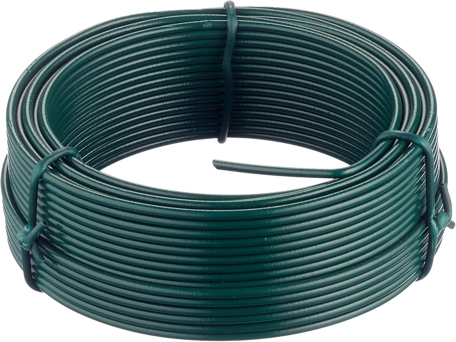 BH05777, 2.0 Mm X 20 Metre Green Plastic Coated Garden Wire