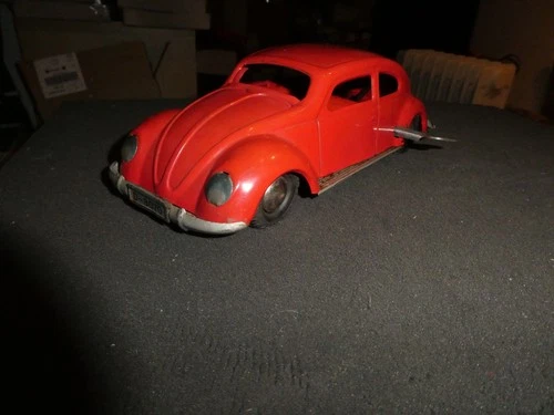Distler mint Blech D-3070 VW Bretzelfenster Käfer Uhrwerk läuft 40/50ies Top