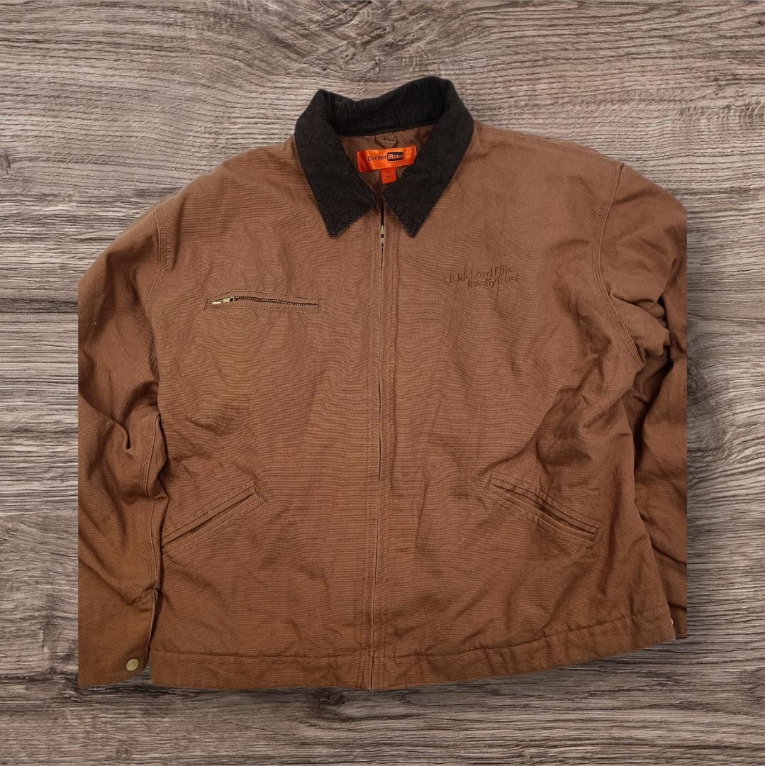CornerStone Duck Work Jacket with Logo Embroidery… - image 1
