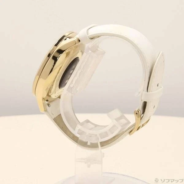 Garmin vivomove Luxe Hybrid Smartwatch 24K Gold PVD White Leather w/Manual - Image 2 of 4