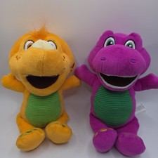 Fisher Price Barney Mini Plush Lot Of 2 Barney Billy