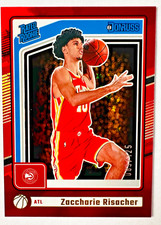 2024-25 Donruss Zaccharie Risacher RED Stars FOIL RC SP #/125 Hawks Rated Rookie