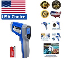Professional Dual Laser Infrared Thermometer -54  to 550  , Backlit LCD Included